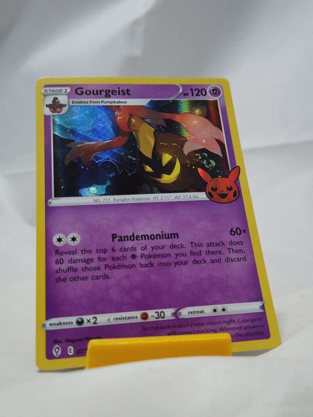 Pokemon Gourgeist 77/203 trick or trade Holo Rare MP